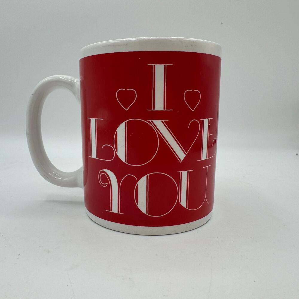 Vintage Valentines Coffee Mug I Love You - Picture 3 of 7